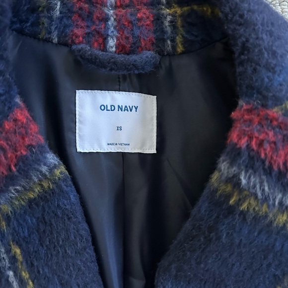 Old Navy Plaid Coat - Picture 2 of 2